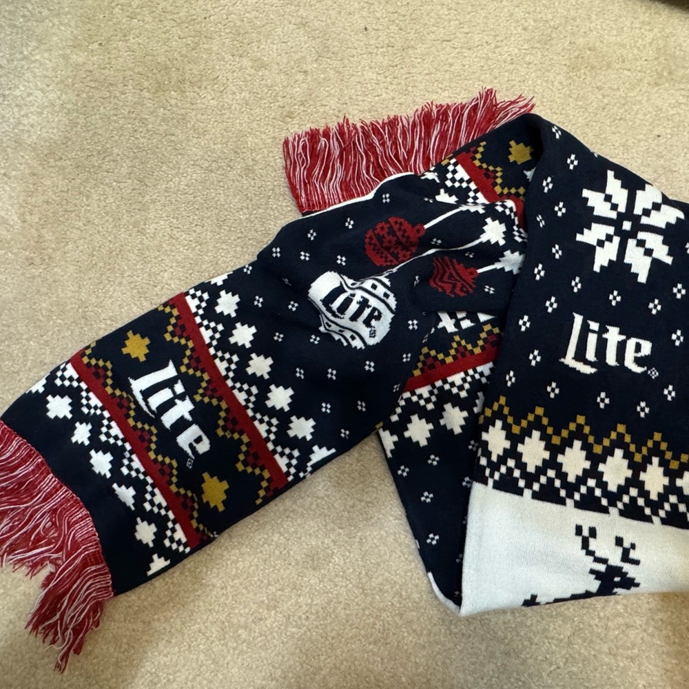 Miller Lite Winter Knit Scarf